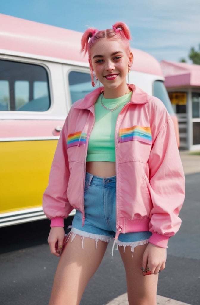 Platform Sneakers and Pigtails