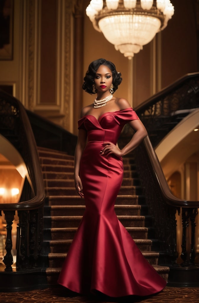 Old Hollywood Glam Gown