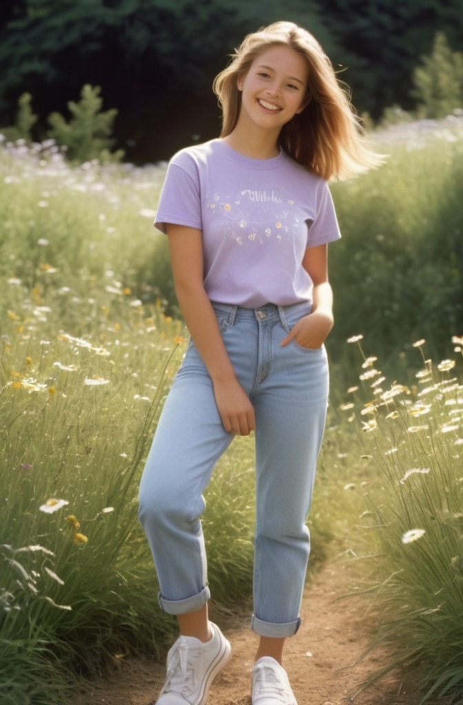 Baby Tee and Mom Jeans