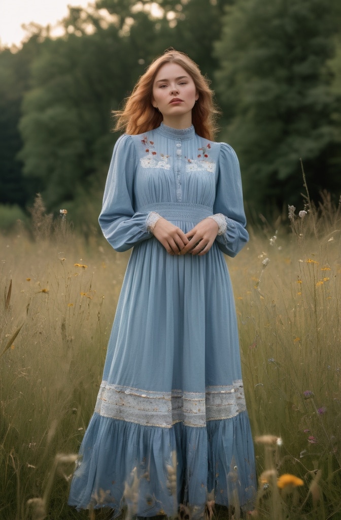 Prairie Dress & Chunky Boots
