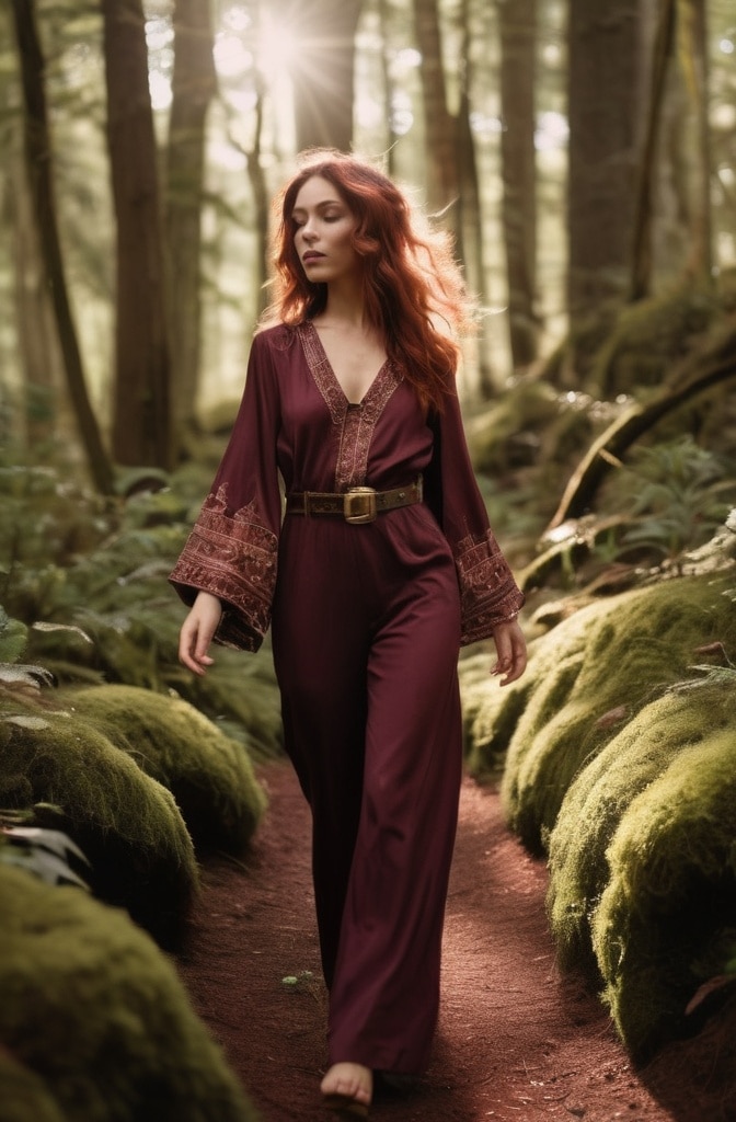 Boho Jumpsuit & Statement Belt