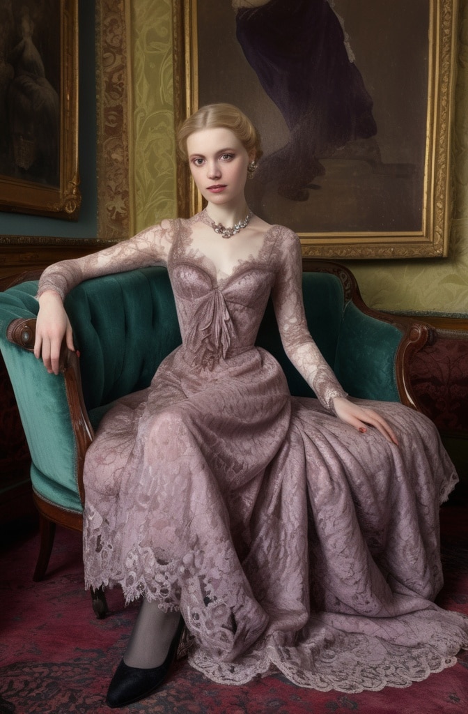 Luxurious Lace Overlay