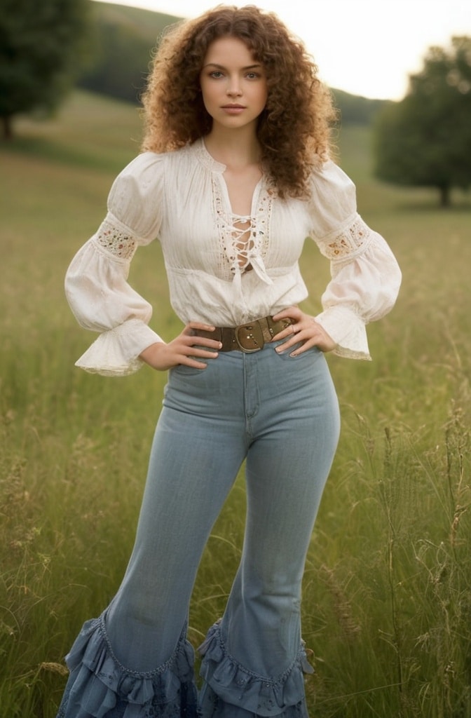 Peasant Tops and Bell-Bottoms
