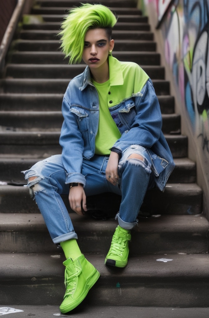 Deconstructed Denim: Rebellious Reimagination