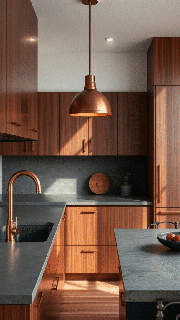 Warm Metal Finishes Add Sophistication