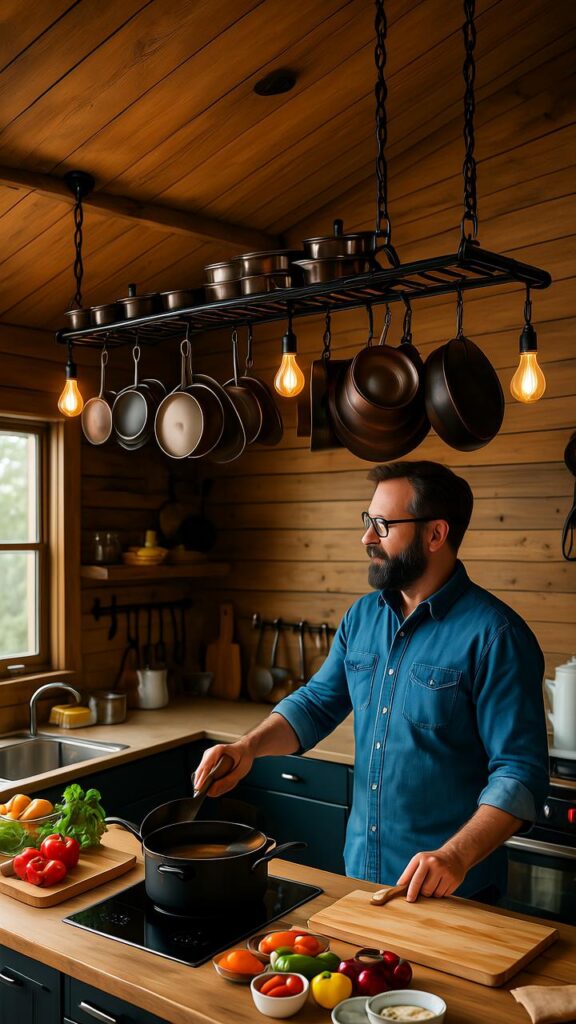 Ceiling-Mounted Pot Racks
