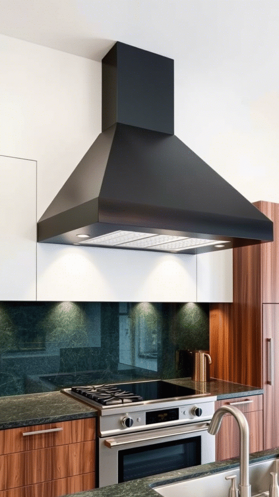 Dramatic Range Hoods Become Architectural Features
