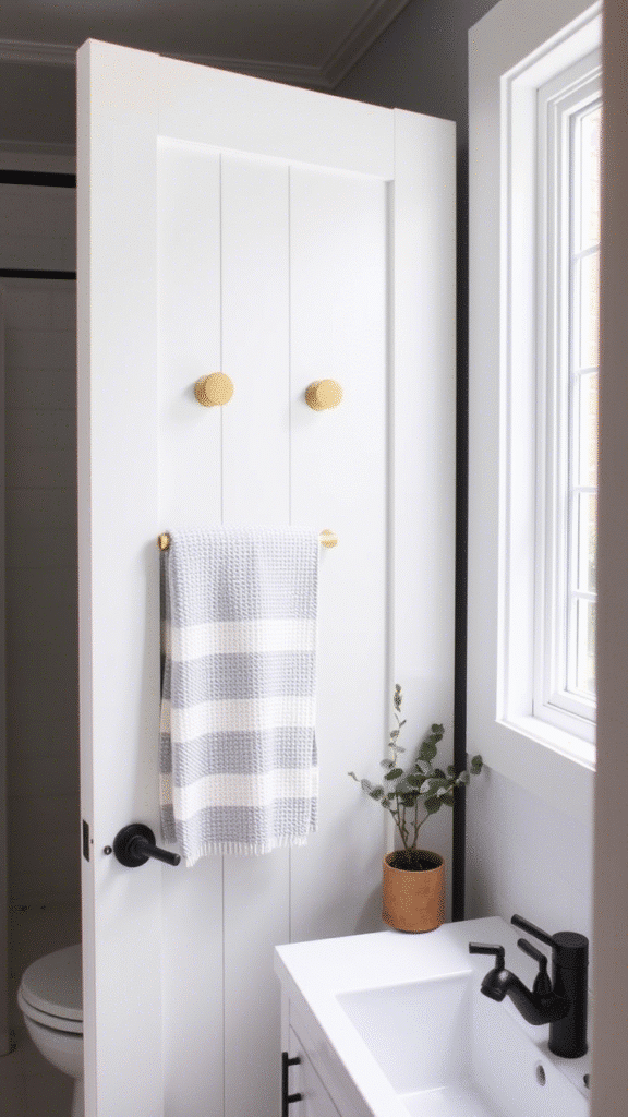 Mount Towel Bars on the Back of Doors