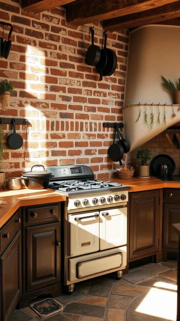 Install a Brick or Stone Backsplash