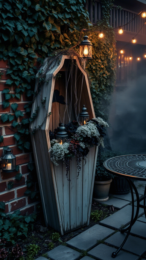Vintage Coffin Planters