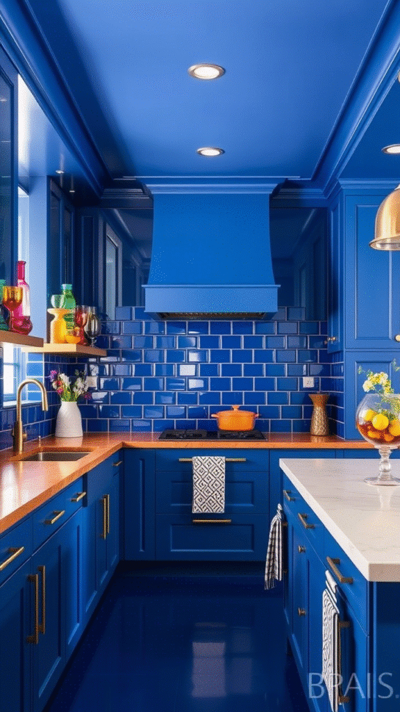 Color-Drenched Kitchens Make Bold Statements