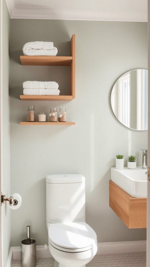 Install Open Shelving for Airy Storage
