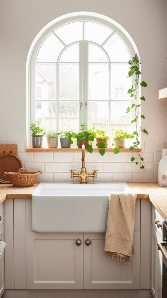 Install a Farmhouse Sink