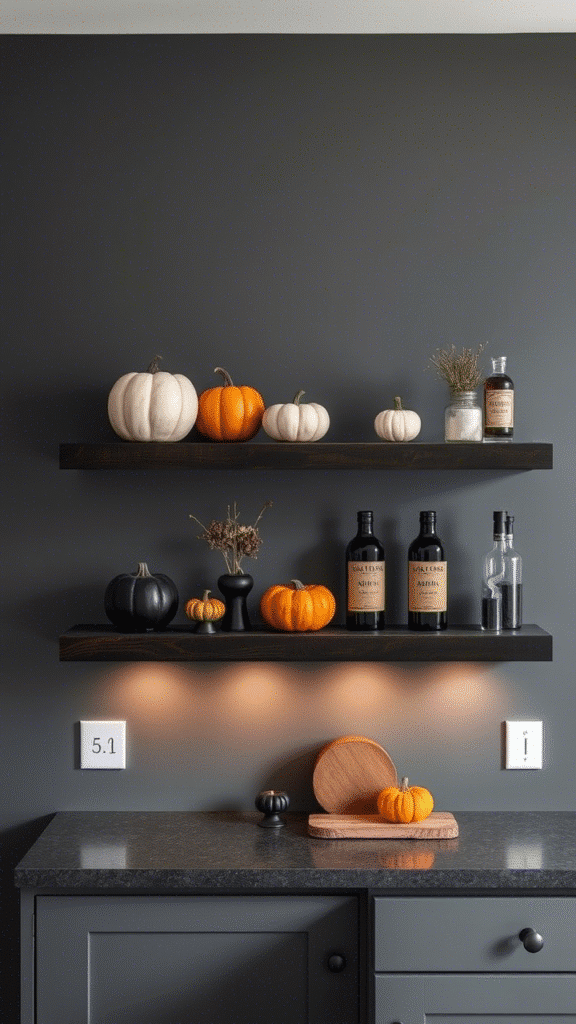 Floating Pumpkin Shelves