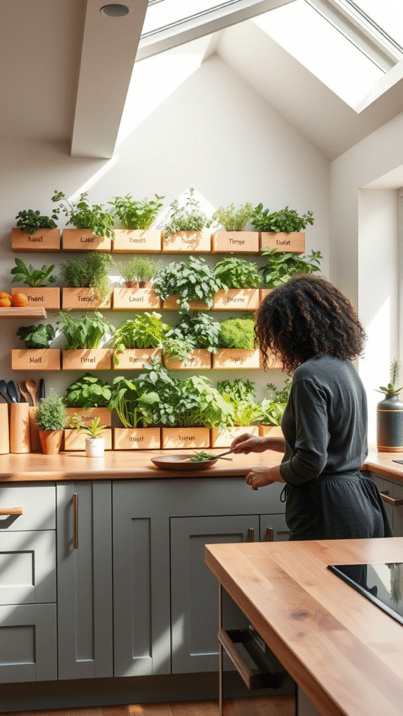 Living Kitchen Herb Walls