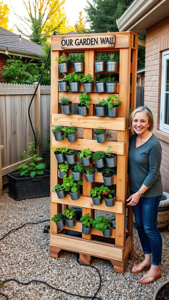 Vertical Pallet Gardens