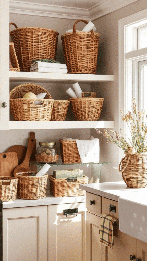 Create Storage with Baskets