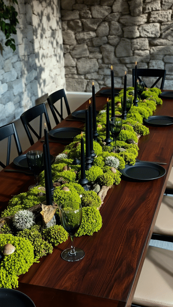 Moss and Lichen Centerpieces