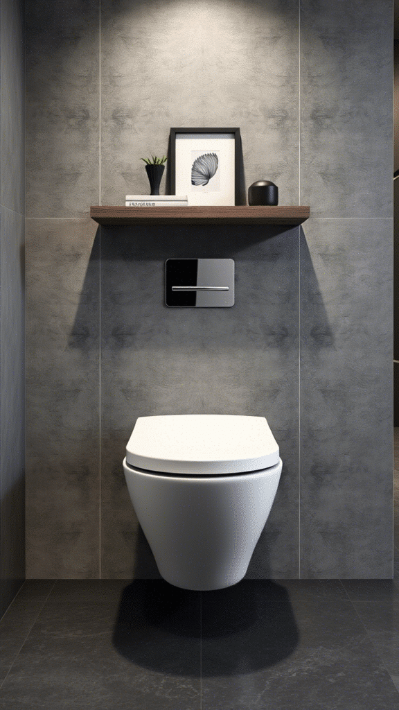Opt for Wall-Mounted Toilets for Clean Lines