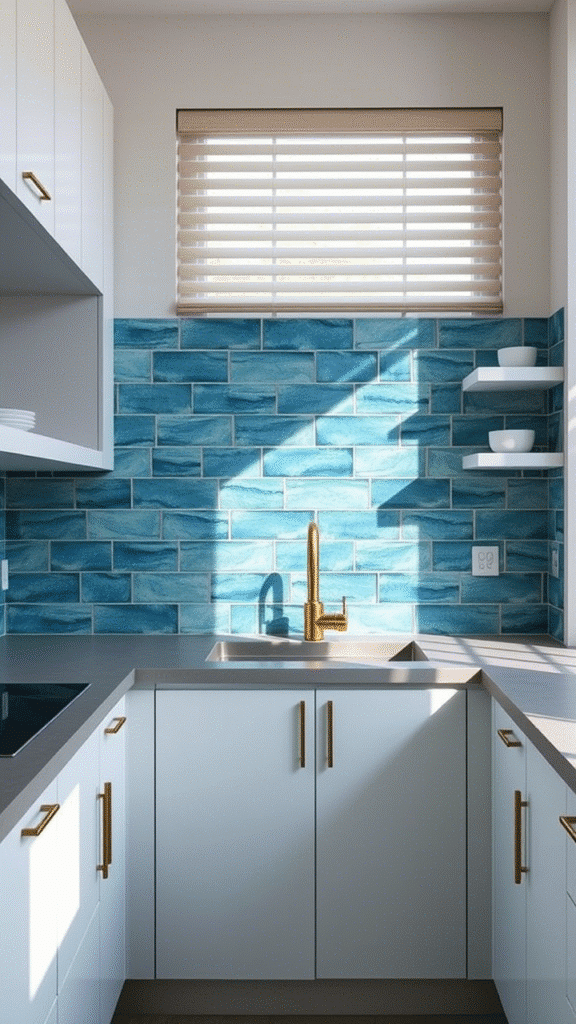 Textured Backsplashes Create Depth