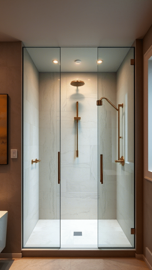 Use Glass Shower Enclosures for Transparency