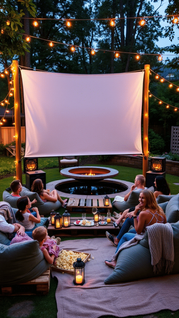 Backyard Movie Theater