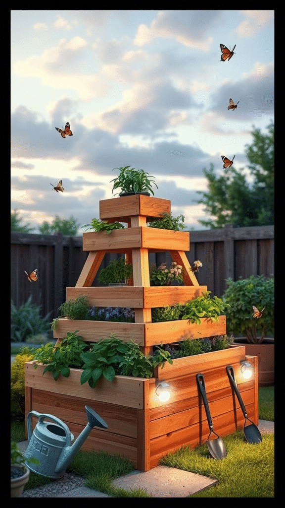 Tiered Planter Pyramids